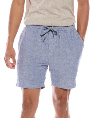 Vintage Summer Linen-blend Short In Blue