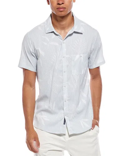 Vintage Summer Performance Perforated Shirt In Blue