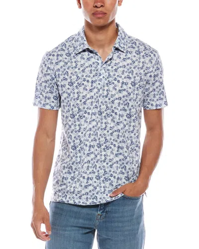 Vintage Summer Performance Pique Shirt In Blue