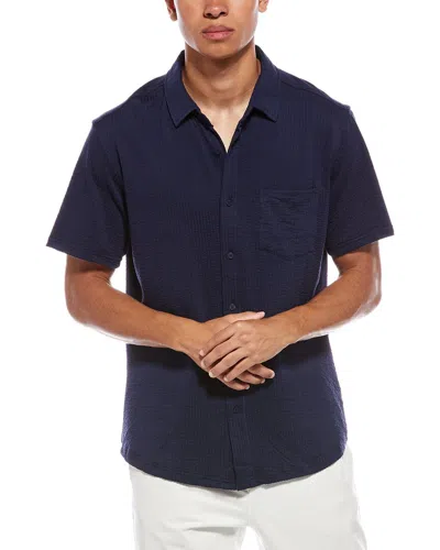 Vintage Summer Performance Seersucker Shirt In Blue