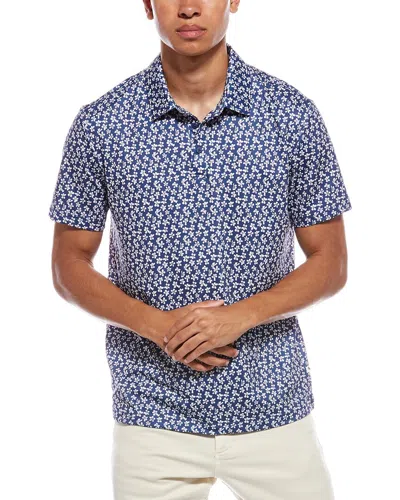 Vintage Summer Performance Tech Polo Shirt In Blue