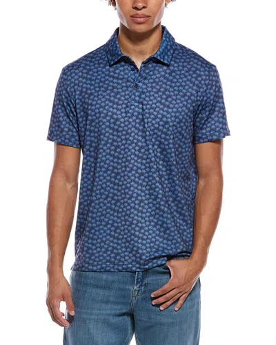 Vintage Summer Performance Tech Polo Shirt In Blue