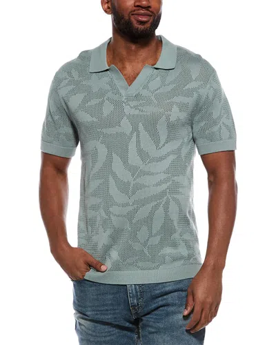 Vintage Summer Polo Sweater In Green