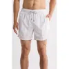Vintage Summer Ponji Stripe Swim Trunks