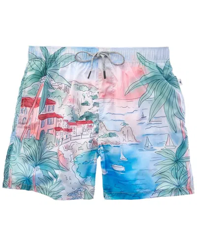 Vintage Summer Ponji Swim Short In Multi