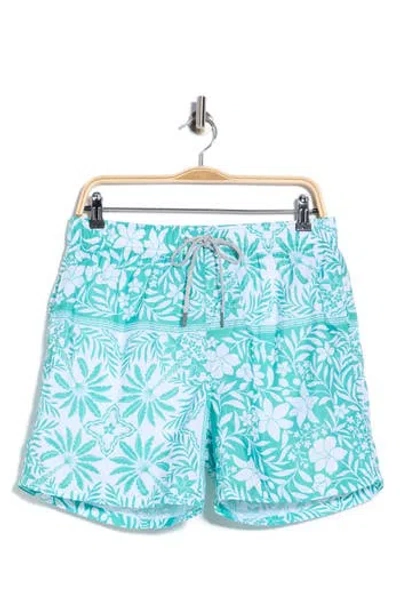 Vintage Summer Ponji Swim Shorts In Multi