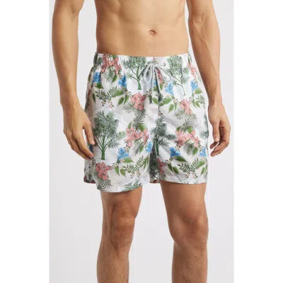 Vintage Summer Ponji Swim Trunks In Green