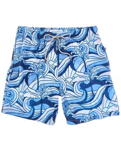 Vintage Summer Printed Swim Short In Multi