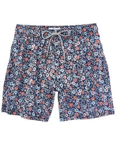 Vintage Summer Printed Swim Short In Multi