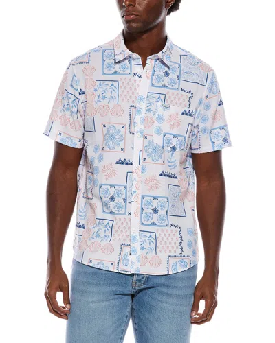 Vintage Summer Seersucker Shirt In White