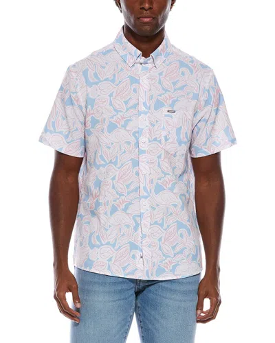 Vintage Summer Seersucker Shirt In Multi