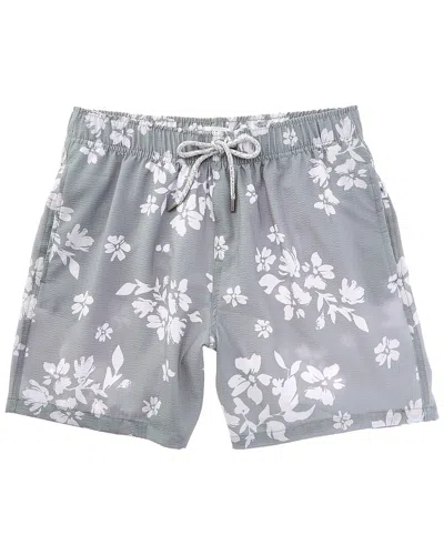 Vintage Summer Seersucker Swim Short In Multi