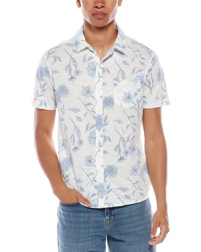 Vintage Summer Slub Jersey Shirt In White