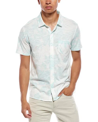Vintage Summer Slub Jersey Shirt In Blue