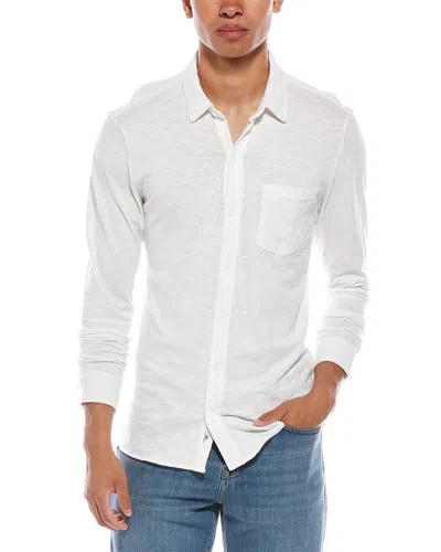Vintage Summer Slub Shirt In White