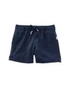 Vintage Summer Solid Performance Volley Swim Short In Blue