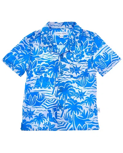 Vintage Summer Kids' Stretch Button-down Shirt In Multi