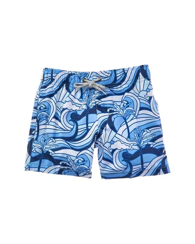 Vintage Summer Swim Short In Animal Print