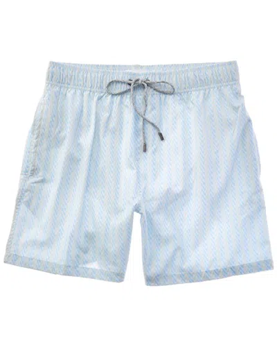 Vintage Summer Swim Short In Blue