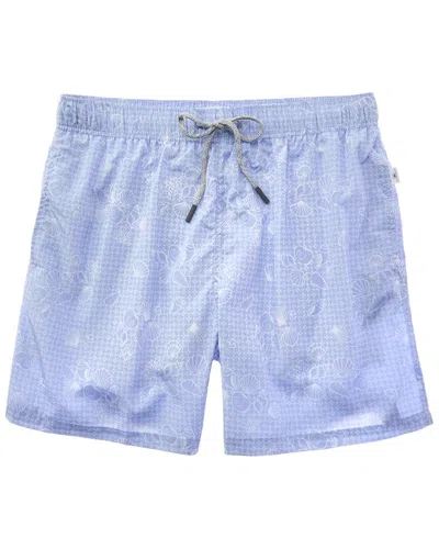 Vintage Summer Swim Short In Blue