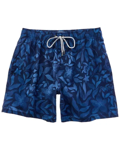 Vintage Summer Swim Short In Blue