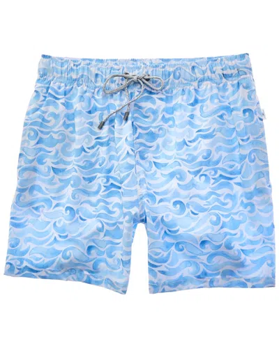 Vintage Summer Swim Short In Blue