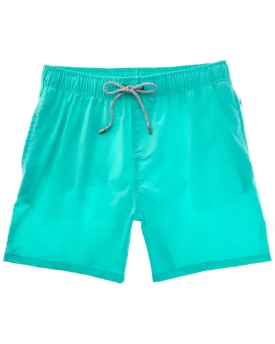 Vintage Summer Vintage Wash Volley Swim Trunk In Green