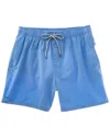 Vintage Summer Vintage Wash Volley Swim Trunk In Blue