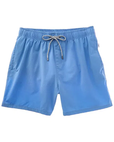 Vintage Summer Vintage Wash Volley Swim Trunk In Blue