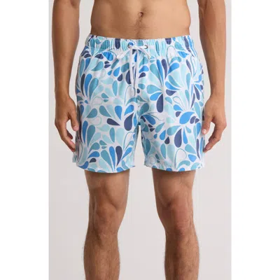 Vintage Summer Volley Swim Shorts In White