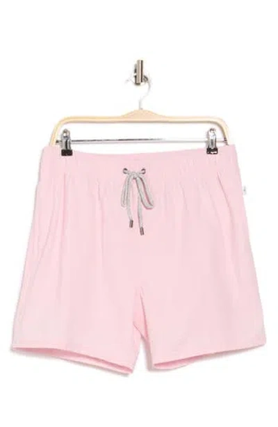 Vintage Summer Volley Swim Trunks In Pink