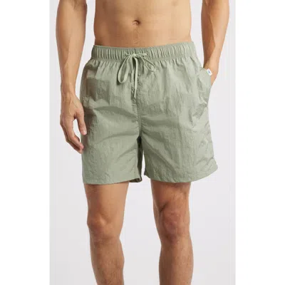 Vintage Summer Volley Swim Trunks In Green