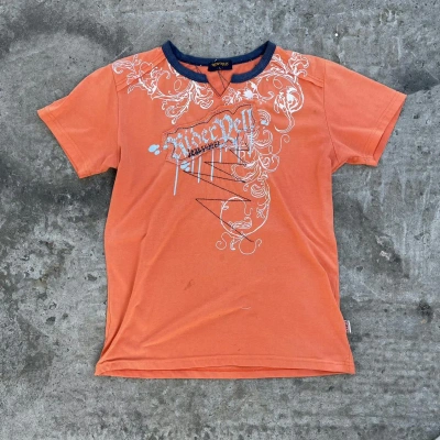 Pre-owned Vintage T-shirts Japanese Style Avant Garde Grunge Y2k 90's In Orange