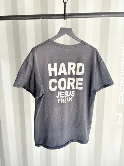 Pre-owned Vintage Thrashed Jesus Freak Faded Shirt Distressed Erd Grunge In Black