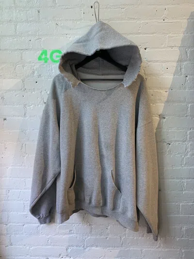 Pre-owned Vintage Thrashed  90's Perfect Blank Gray Hoodie In Grey