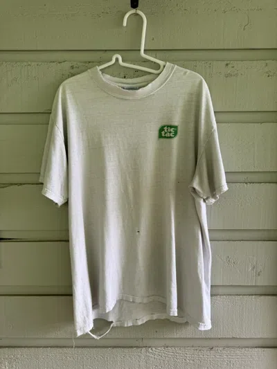 Pre-owned Vintage Tic Tac Thrashed Shirt In White