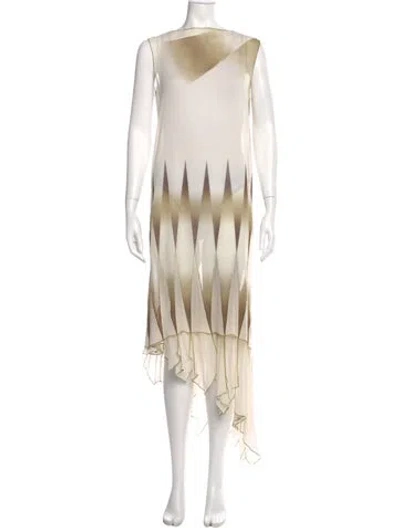 Pre-owned Vintage - Unbranded 2001 Long Dress In Neutral