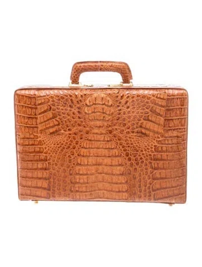 Pre-owned Vintage - Unbranded Alligator Briefcase In Brown