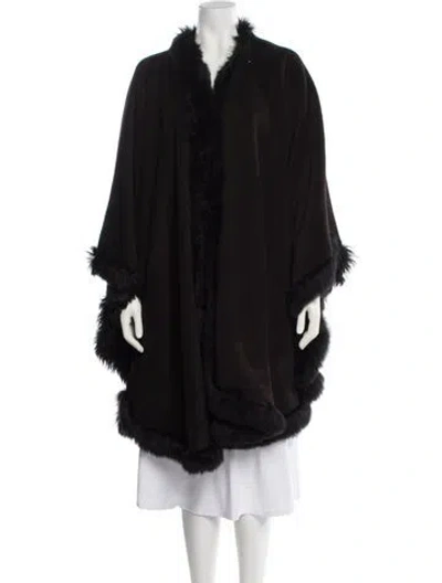 Pre-owned Vintage - Unbranded Baby Alpaca Cowl Neck Sweater In Black
