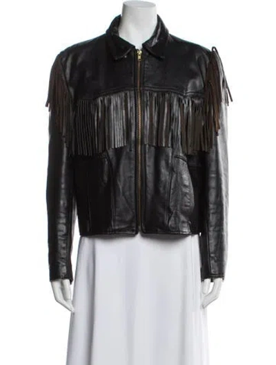Pre-owned Vintage - Unbranded Biker Jacket In Multi