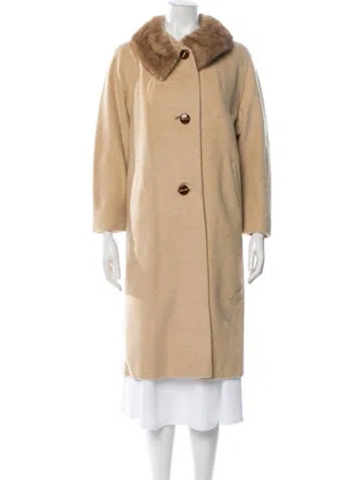 Pre-owned Vintage - Unbranded Cashmere Coat In Neutral