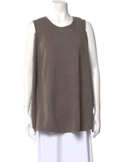 Pre-owned Vintage - Unbranded Cashmere Scoop Neck Sweater In Gray