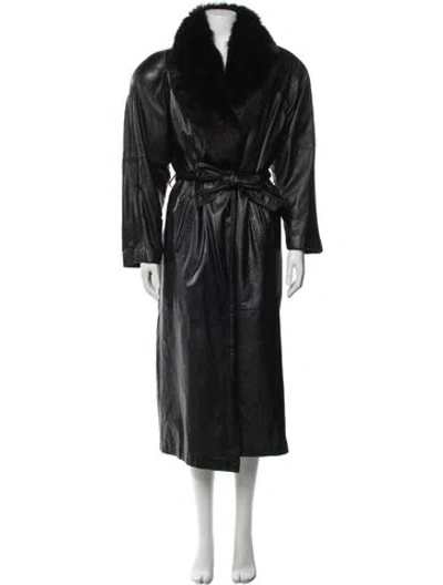 Pre-owned Vintage - Unbranded Coat In Black