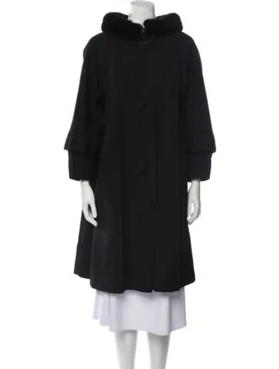 Pre-owned Vintage - Unbranded Coat In Black