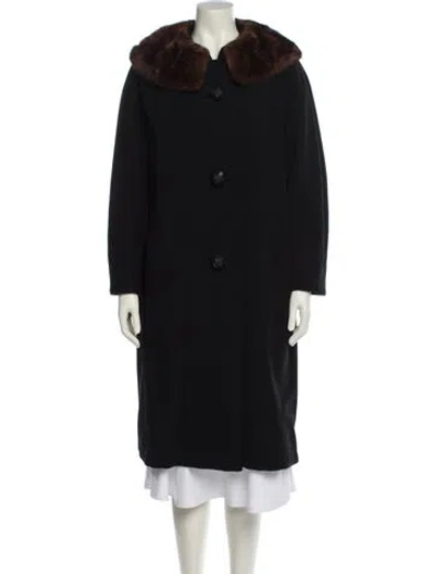 Pre-owned Vintage - Unbranded Coat In Black