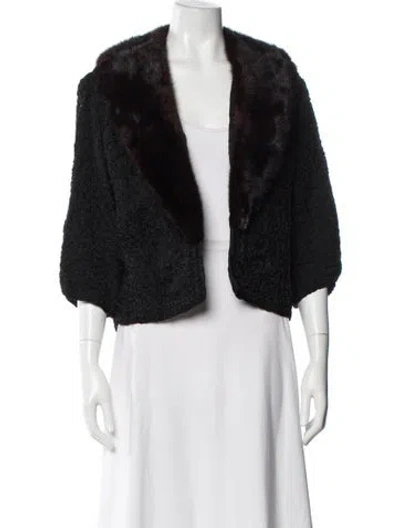 Pre-owned Vintage - Unbranded Coat In Black