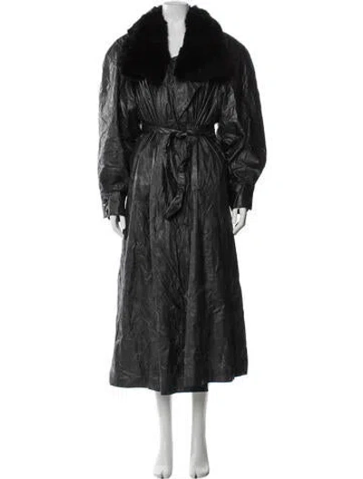 Pre-owned Vintage - Unbranded Coat In Black
