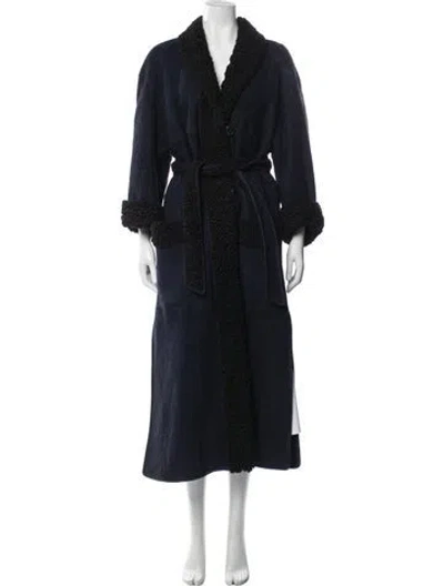 Pre-owned Vintage - Unbranded Coat In Blue