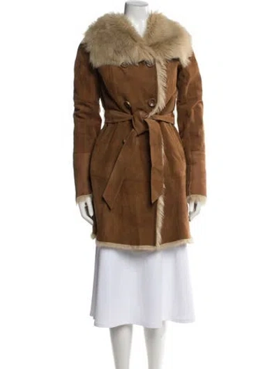 Pre-owned Vintage - Unbranded Coat In Brown