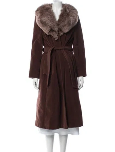 Pre-owned Vintage - Unbranded Coat In Brown